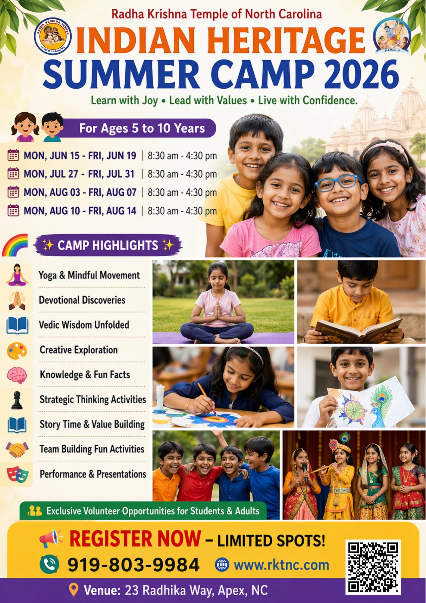 Indian Heritage Summer Camp 2026